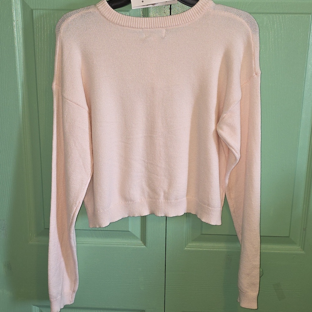 Riley And Rae Cropped Sweater & Scrunchie Set (Size L) NWT Pretty!!! - Picture 5 of 8